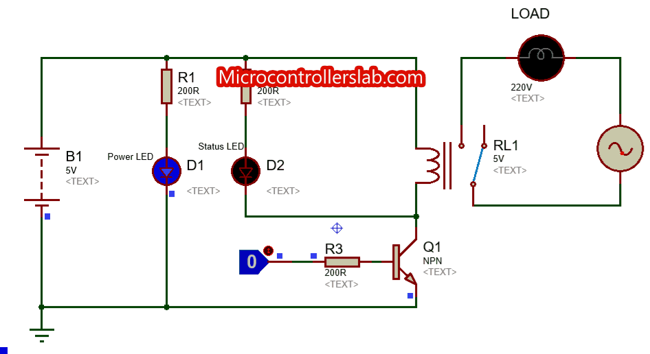 5 Volt Relay Circuit Diagram