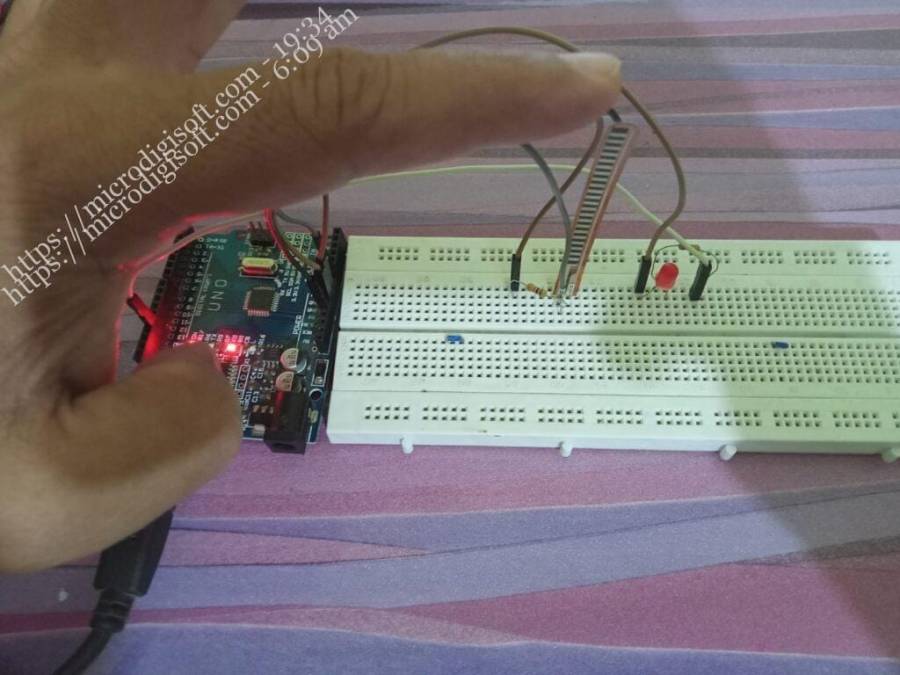 Interfacing of Flex Sensor with Arduino UNO