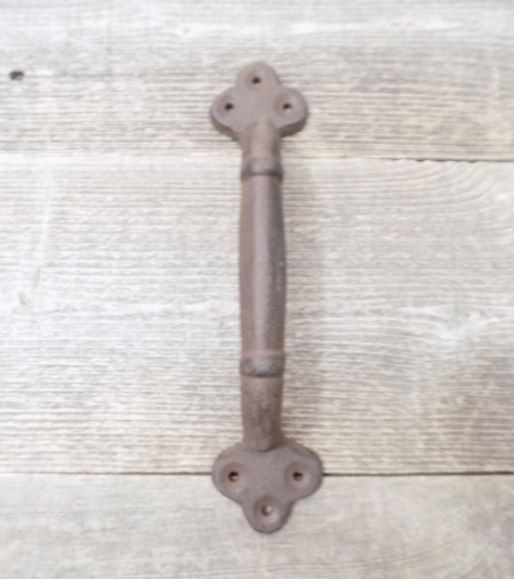 LARGE RUSTIC CAST IRON HANDLES 8 3/4″ LONG MIDWEST CRAFT HOUSE