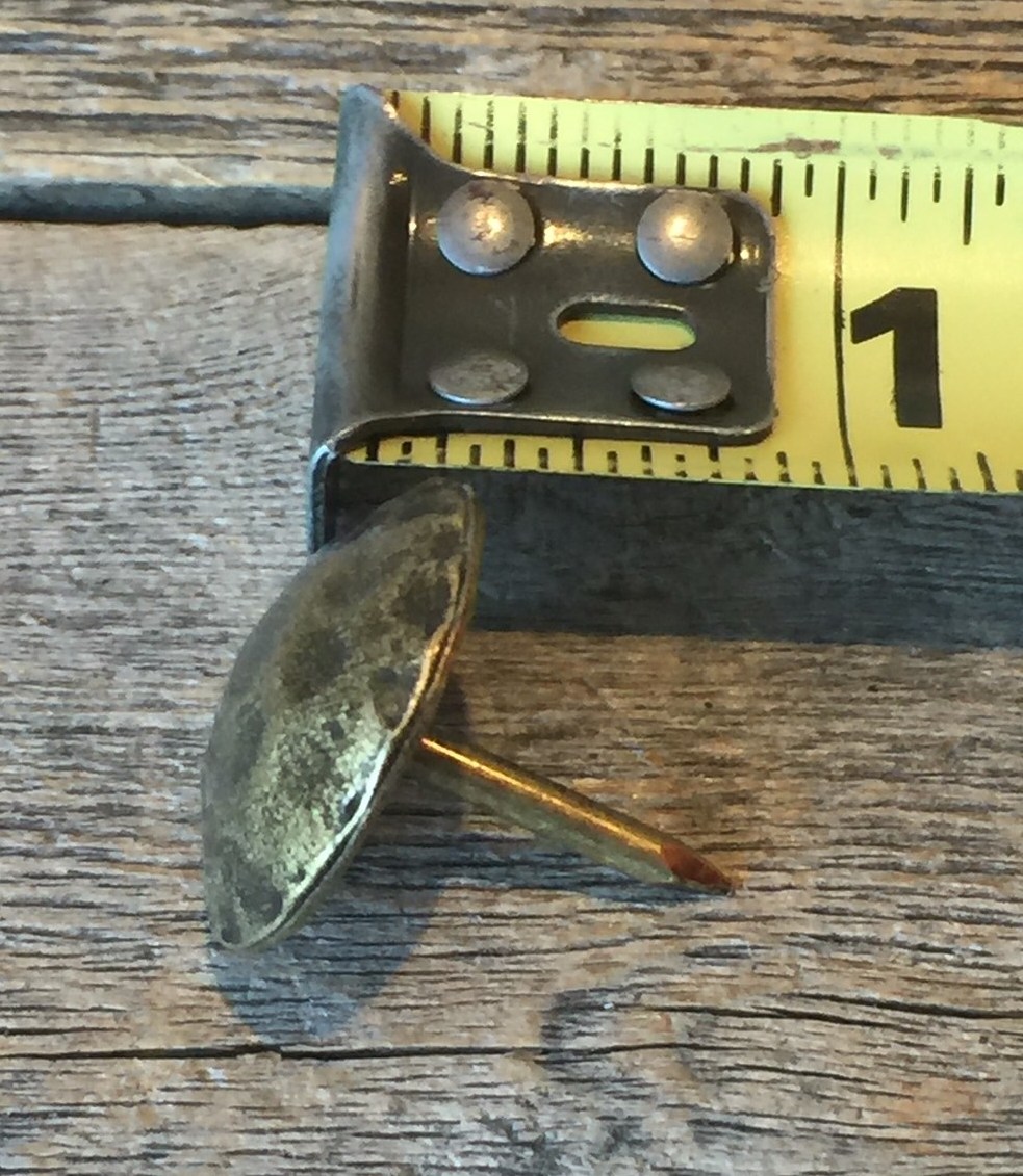 Clavos Decorative Nail Heads Rustic Worn Brass Finish 1″ MIDWEST CRAFT HOUSE