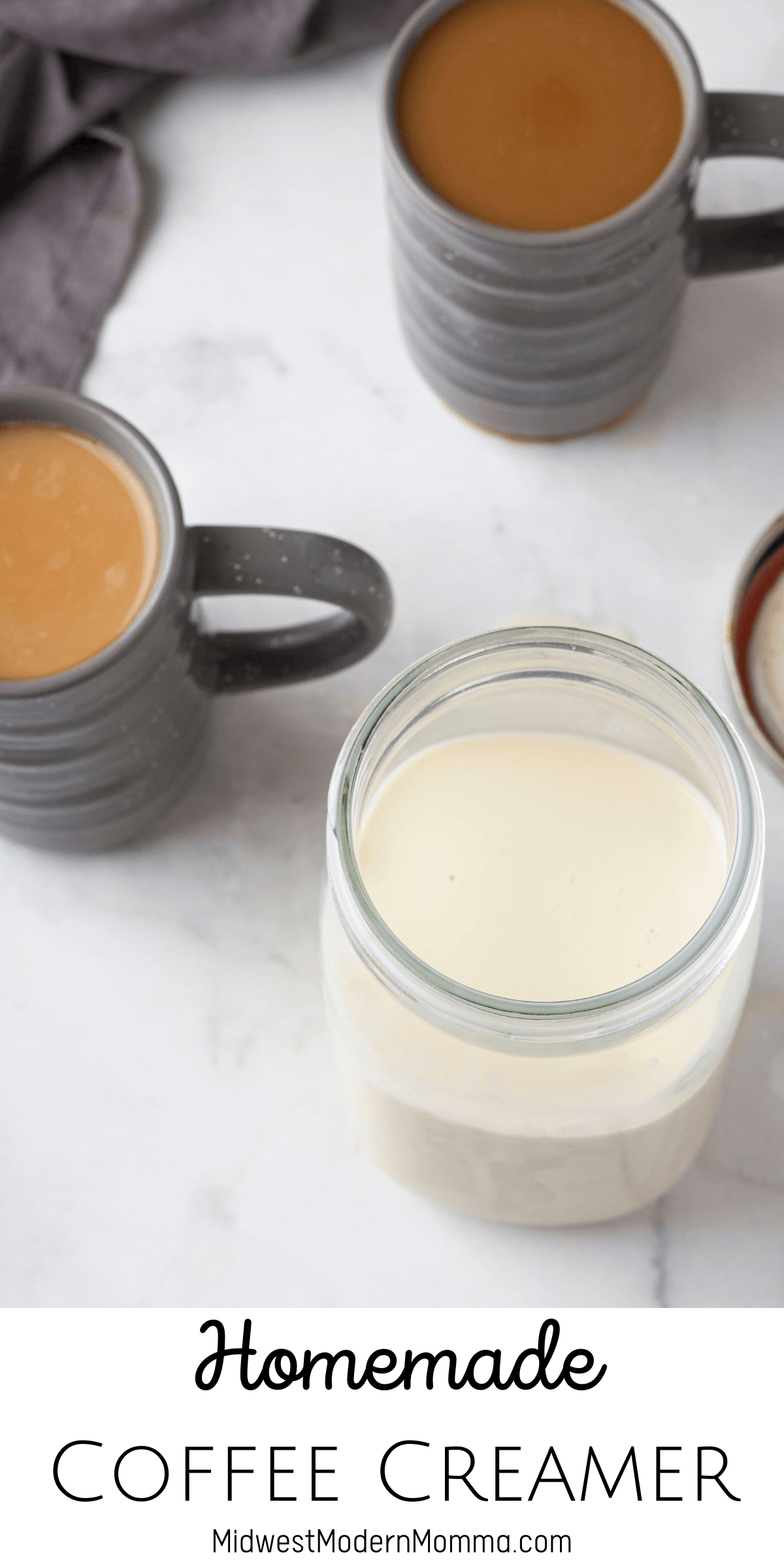 Homemade Coffee Creamer Base Midwest Modern Momma