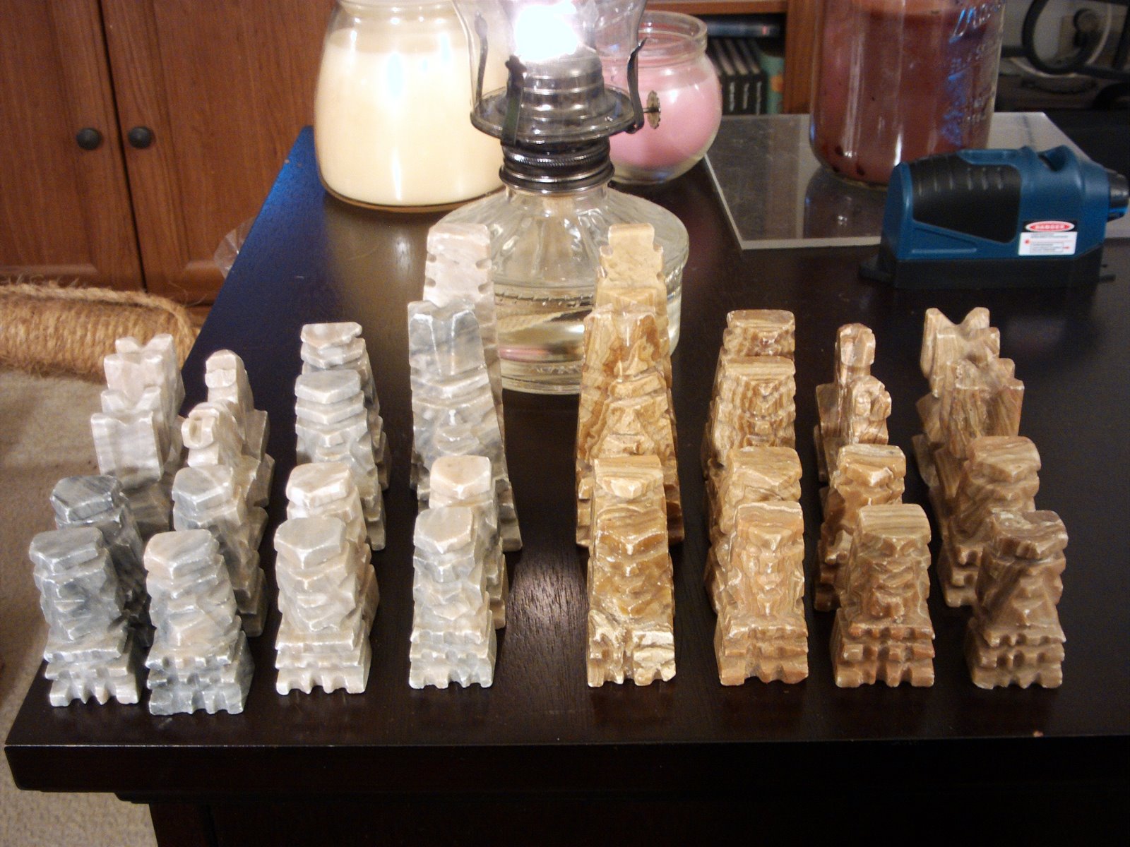 marble chess aquarium decoration Creuzer