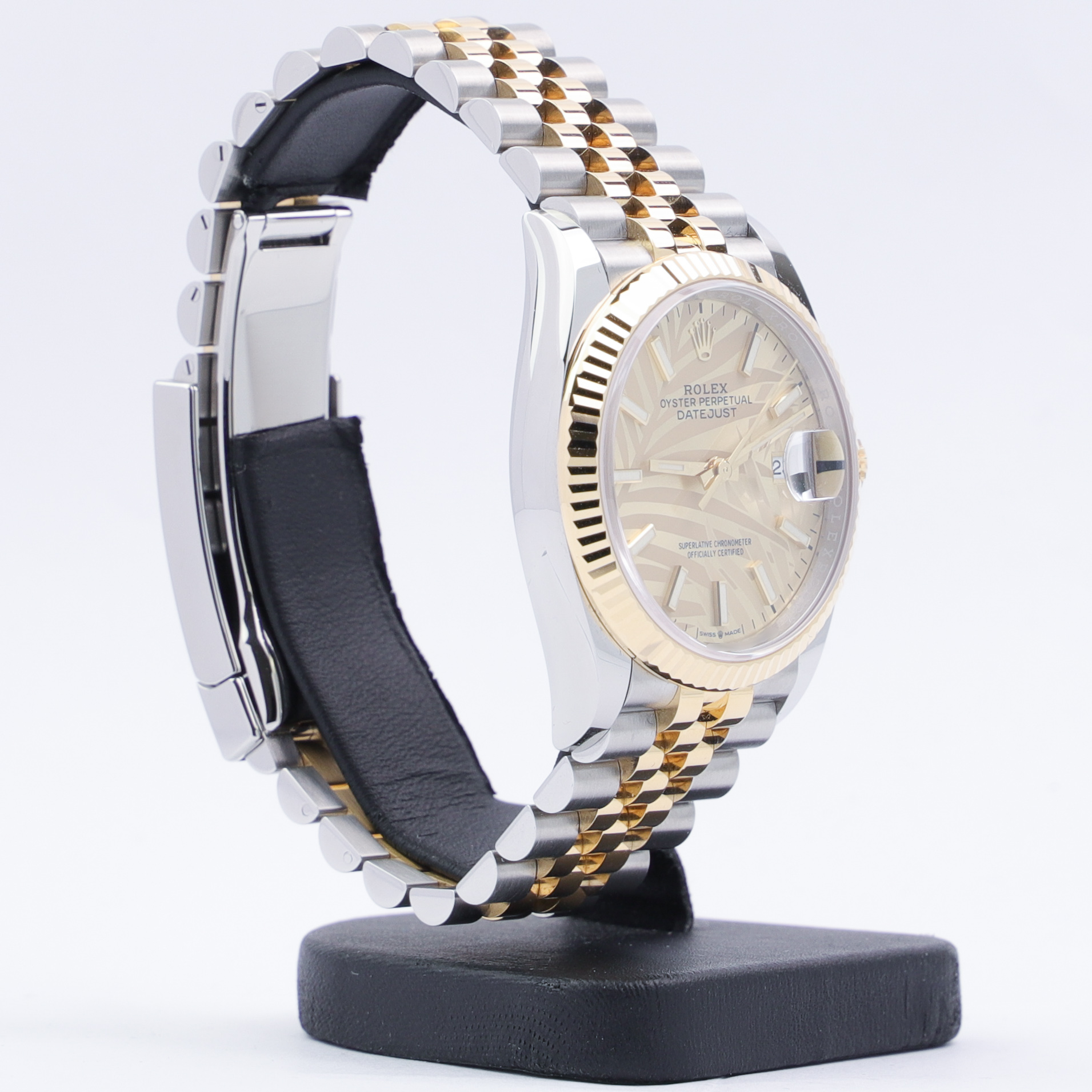 Rolex Datejust 36 126233 Champagne Palm Motif Dial New 2021 Millenary Watches