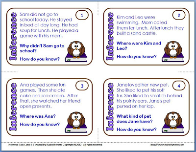 5th grade passages with inferential questions fiction