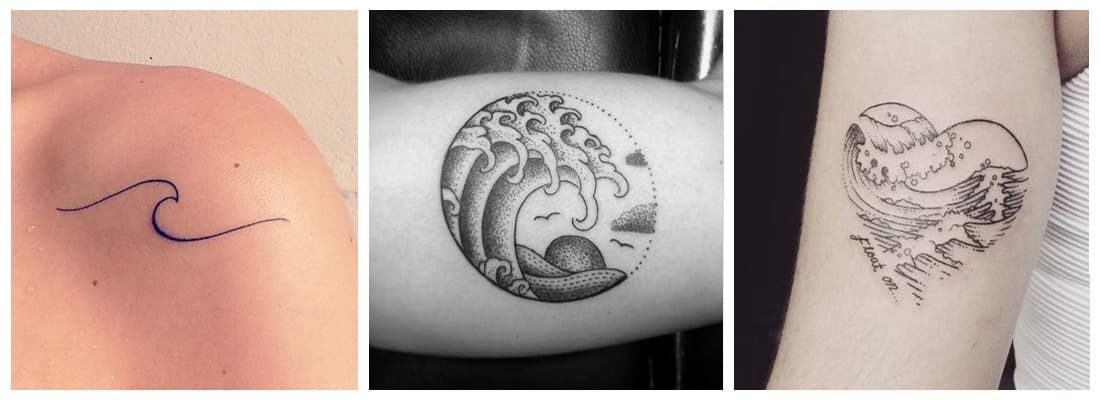 Tatuajes De Olas. Un Gran Símbolo De Fuerza Natural - Mini Tatuajes 400_x_1100_jpg