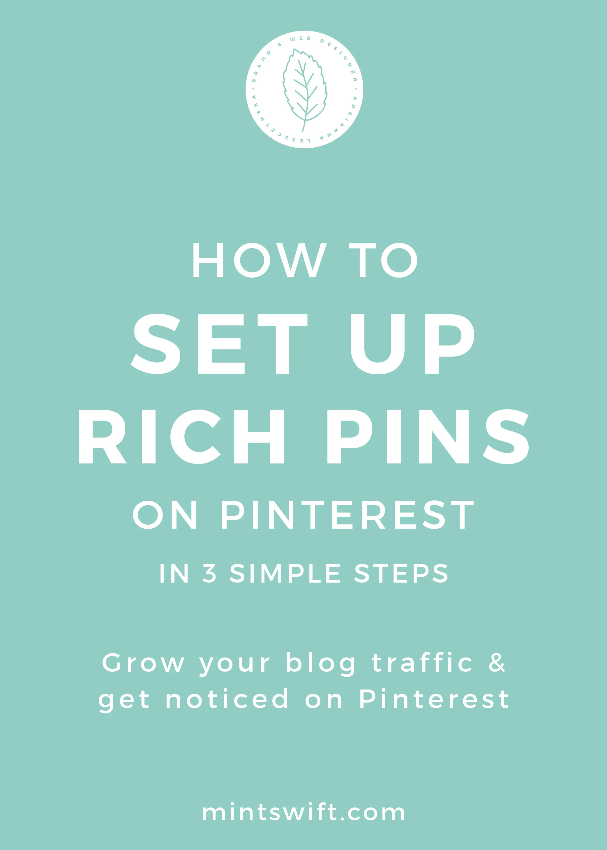 How to Set Up Rich Pins on Pinterest in 3 Simple Steps. Grow Your Blog