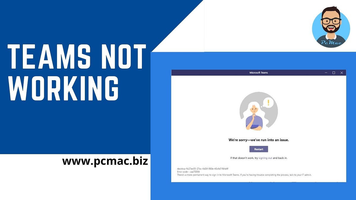Database normalisation is a concept that can be hard to understand. Teams Error We Re Sorry We Ve Run Into An Issue By Pcmac Medium