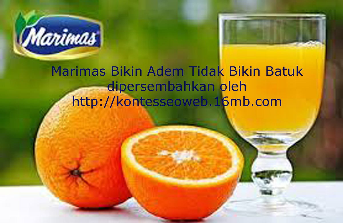 Marimas Minuman Sachet bikin Adem dan Tidak bikin Batuk | by Silarang  Online | Medium