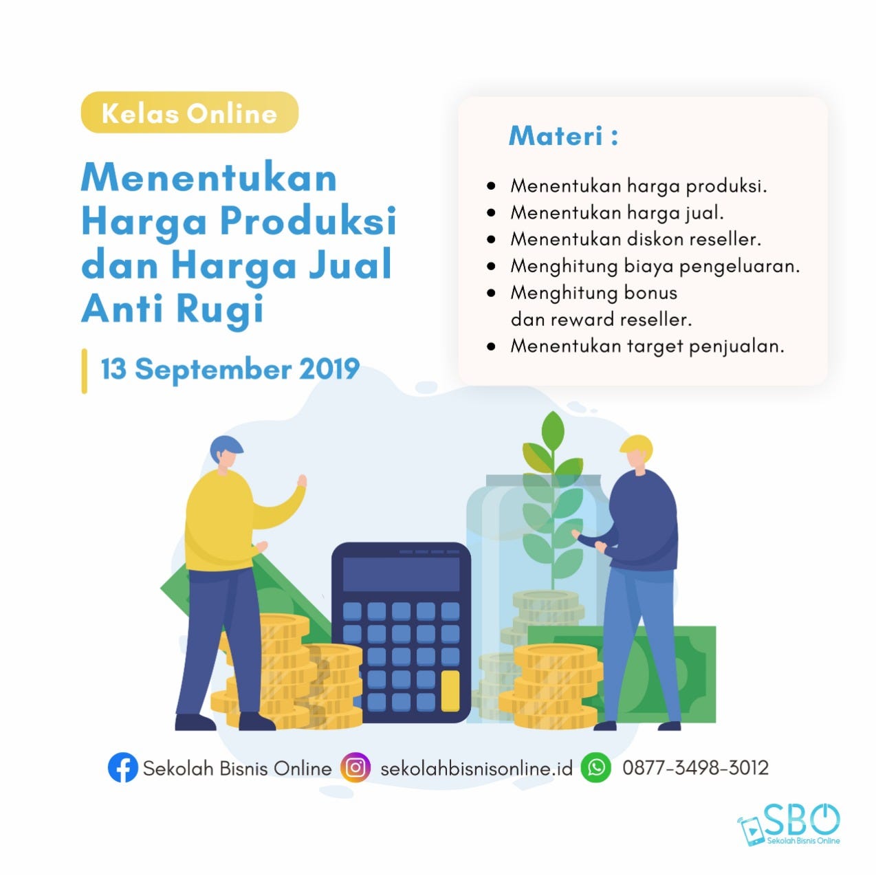 Cara menghitung harga produksi, Cara bisnis online shop, Cara menentukan harga jual bisnis | by Sekolah Bisnis Online | Medium