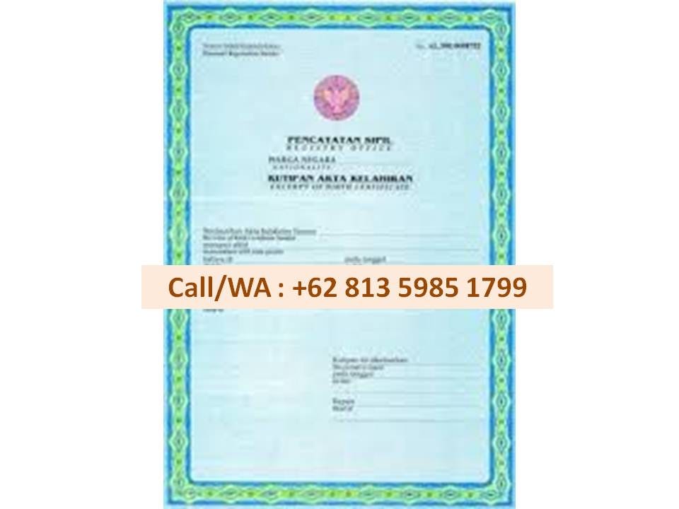 WA/T. 0813 5985 1799 Cara Buat Akta Kelahiran Sidoarjo | by CV Bintang  Sinar Jaya | Medium
