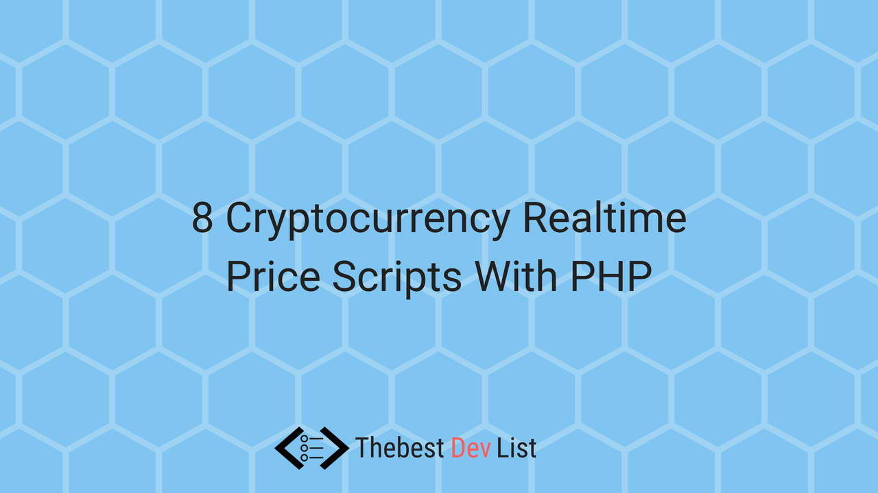 If you're into investing, then you may already know that the stock market can be a fickle beast. 8 Cryptocurrency Realtime Price Scripts With Php By Krissanawat Kaewsanmuang Medium