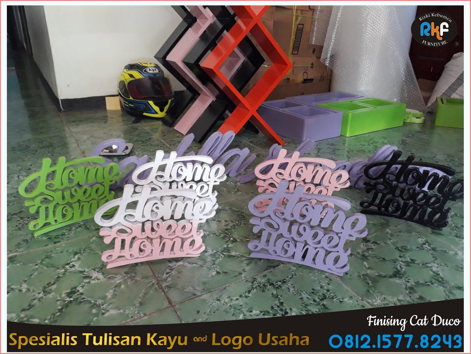 WA 0812.1577.8243, Jual Huruf Kayu, Custome Huruf, Hiasan Tulisan Kayu | by  Jam Dinding Custom | Medium