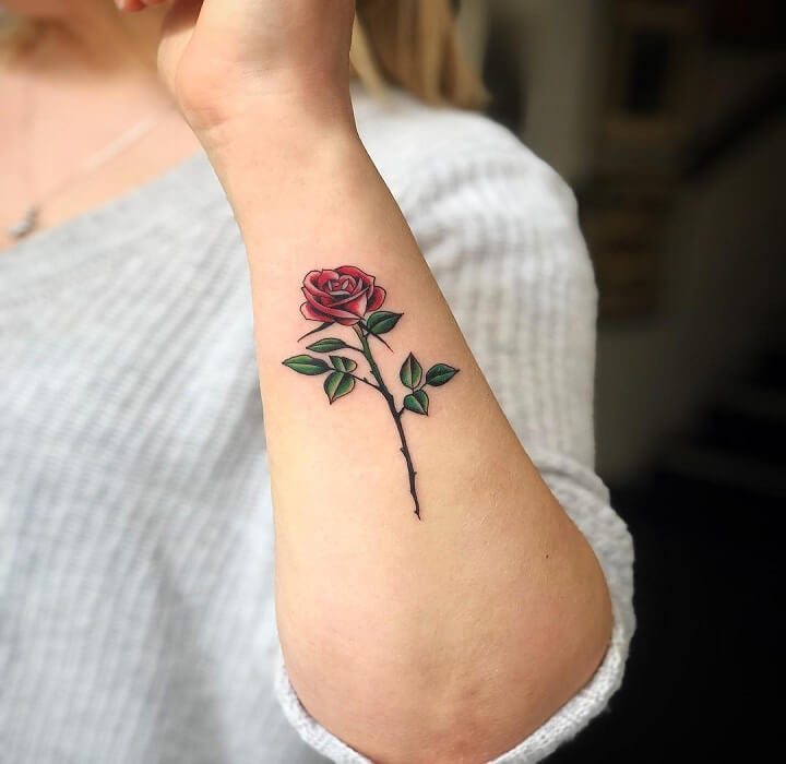 Rose Tattoo. If You Want To Rose Tattoo You Can… | By Small Tattoo Idea | Medium 700_x_720_jpg