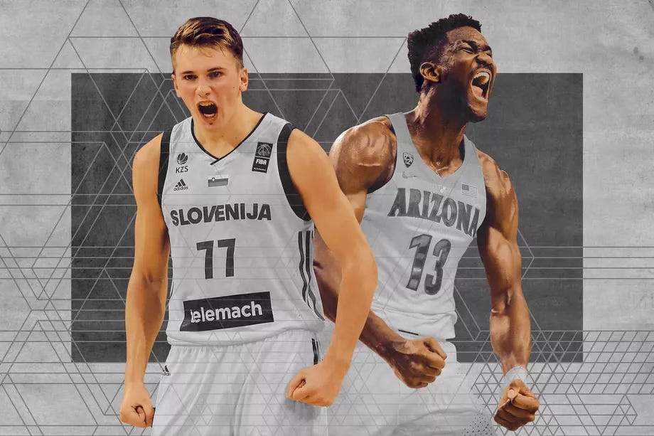 Deandre Ayton Stats - Cream Of The Crop Deandre Ayton And Luka Doncic By Jake Paynting Medium