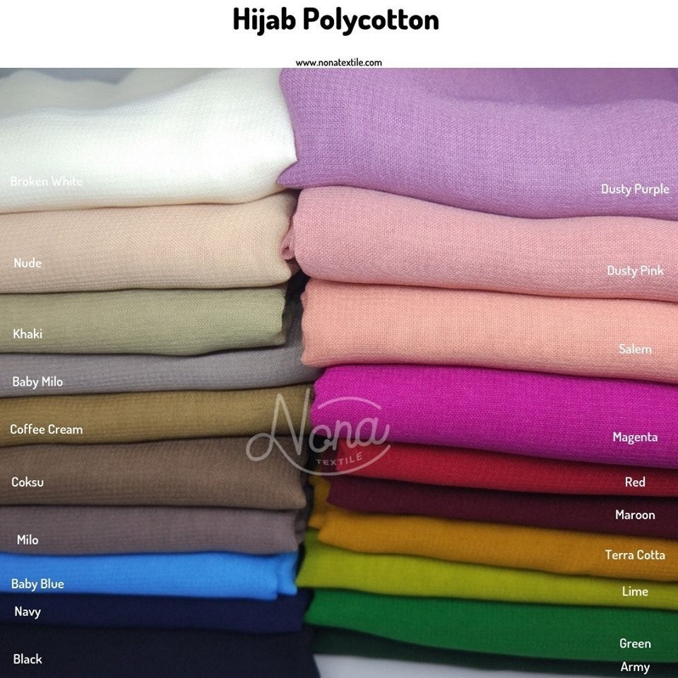 Untuk 1 kain jilbab segiempat minimal membutuhkan ukuran kain 115 x 115 per jilbab nya. Macam Macam Ukuran Kain Hijab Cara Menghitung Yard Ke Meter By Pusat Kain Hijab Premium Ecer Dan Grosir Medium