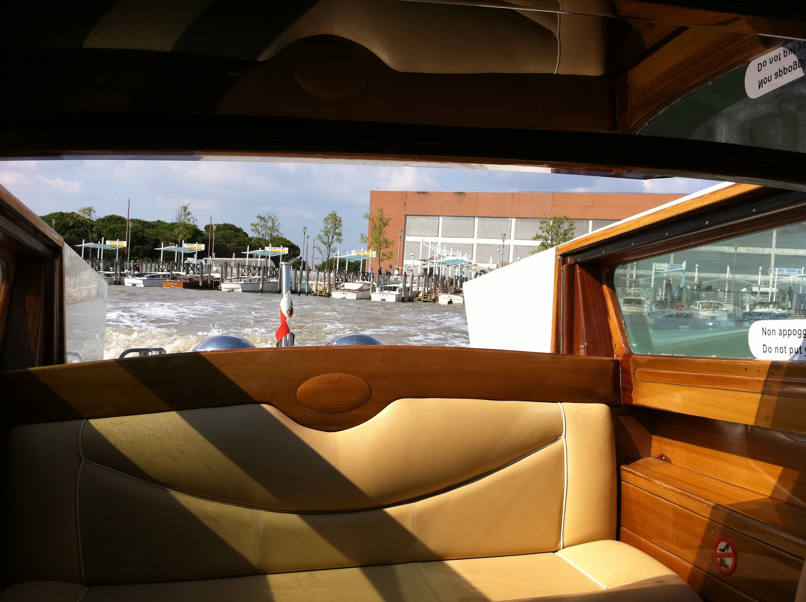Water taxi interior photo it's possible to hire a water taxi at the airport, but the fare can easily reach 100 euros or more . Vivid Venice Part 1 Missingmiles