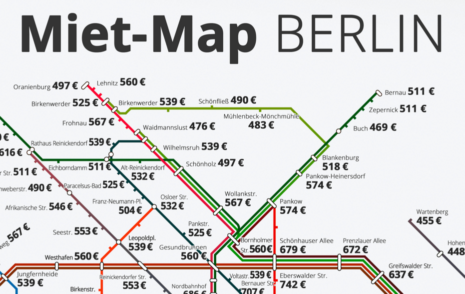 Zur zeit haben wir leider keine freie wohnung in köln. Das Berliner Streckennetz als Mieten-Fahrplan | Mit