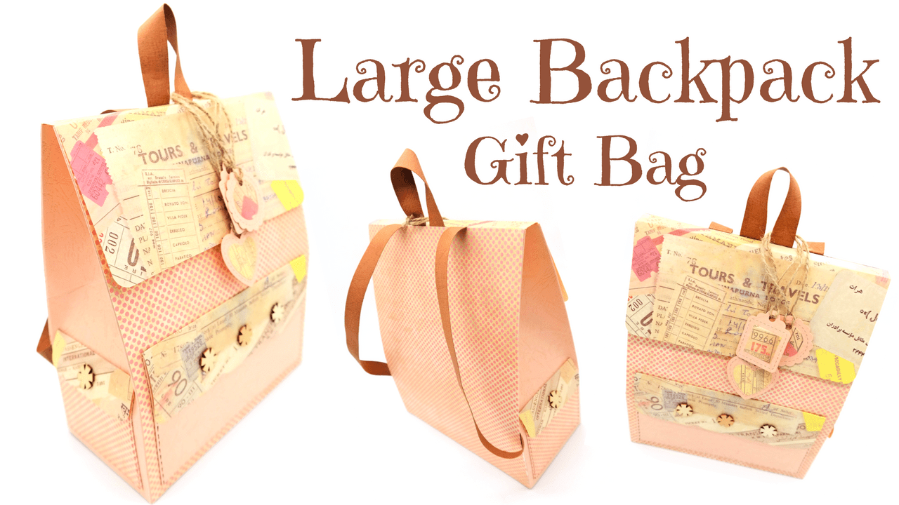 Large Backpack Gift Bag Mixed Up Craft