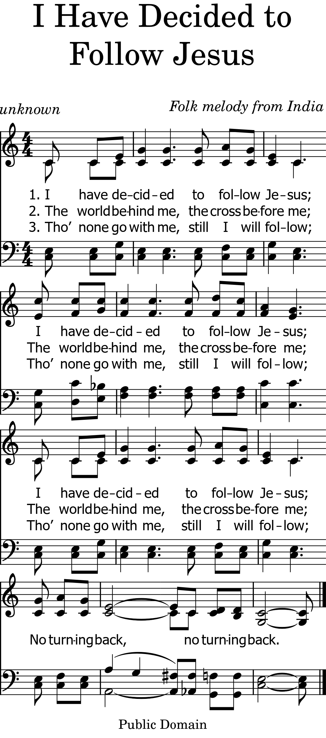 268,024 views, added to favorites 5,954 times. 346 I Have Decided To Follow Jesus Mobile Hymns