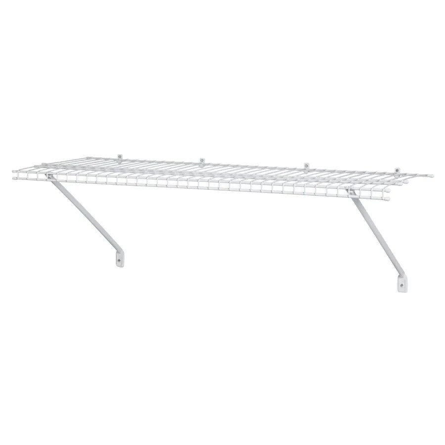 Sculpted panel doors and drawer fronts are extra durable. Shop ClosetMaid 48-in W x 1.5-in H x 12-in D Wire Wall