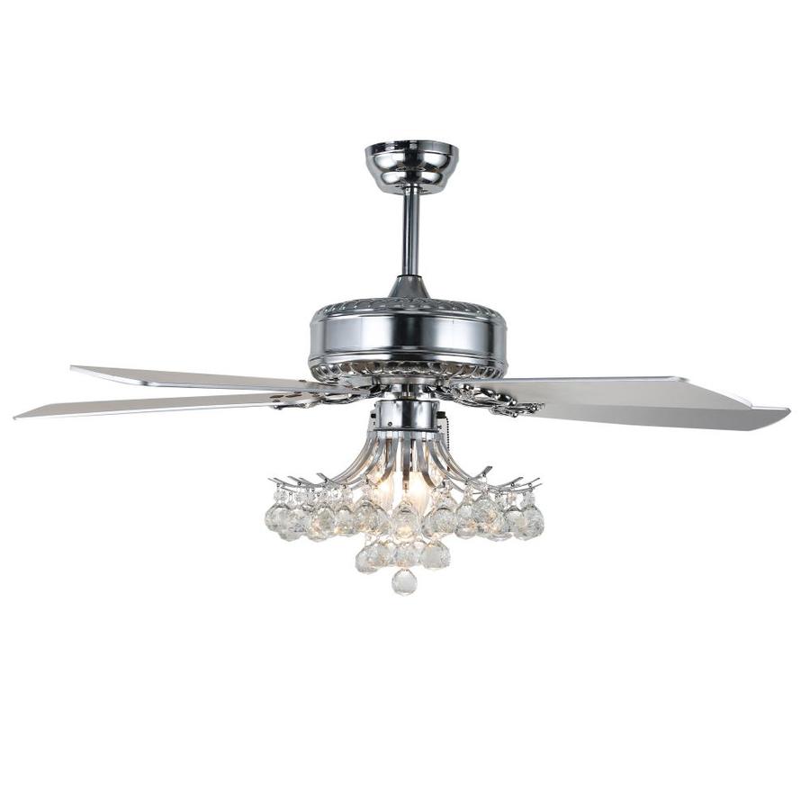 There are several places to buy industrial warehouse fans. Bella Depot 52-in Reversible Chrome Branches Crystal