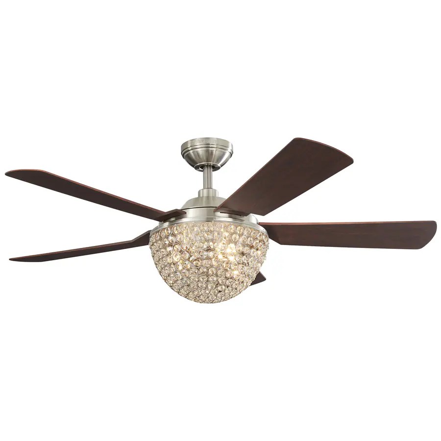 An imbalanced ceiling fan is inefficient, noisy, and even hazardous. Shop Harbor Breeze Parklake 52-in Brushed Nickel Downrod