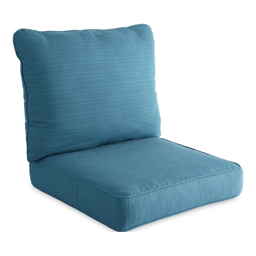 A patio can add elegance and utility to a home, from traditional to contemporary designs. Allen + roth Sunbrella Deep Sea Texture Cushion For Deep