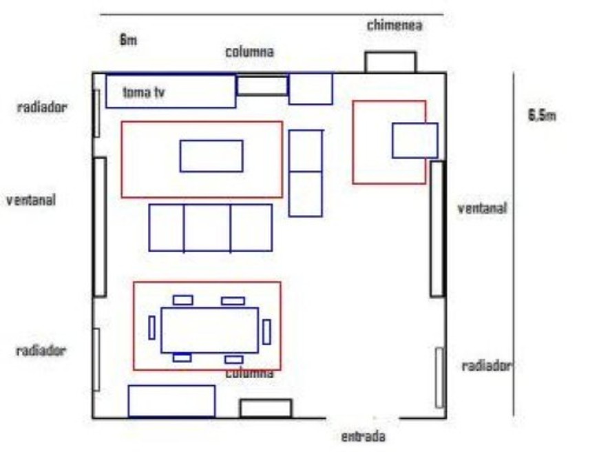 Para una mesa redonda de 6 personas la medida mínima debería ser 1.40 m. Las Medidas Perfectas Para El Salon