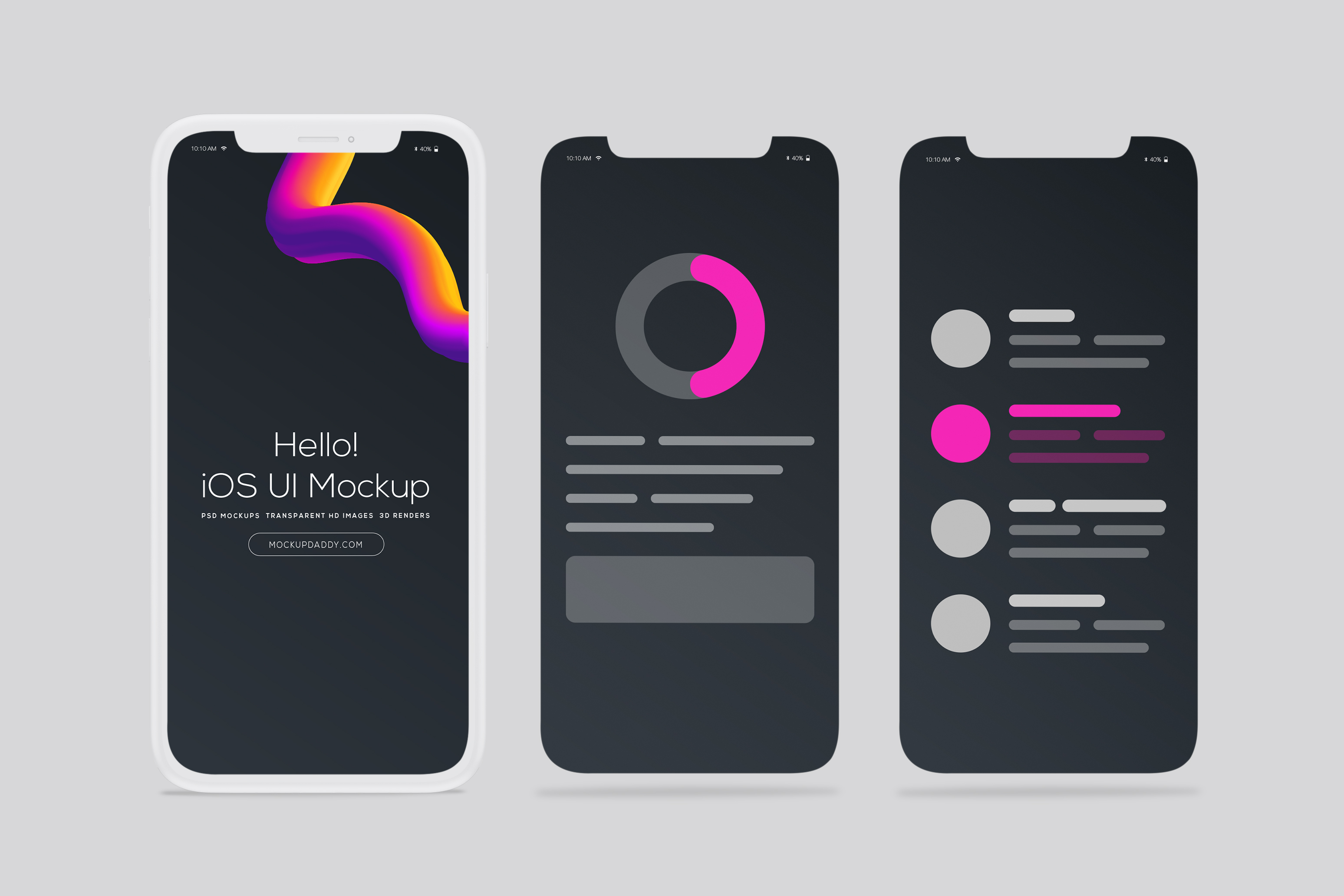 You should have mockup on your iphone or ipad to sync your projects and sketches. Ios Ui Design Mockup Mockup Daddy