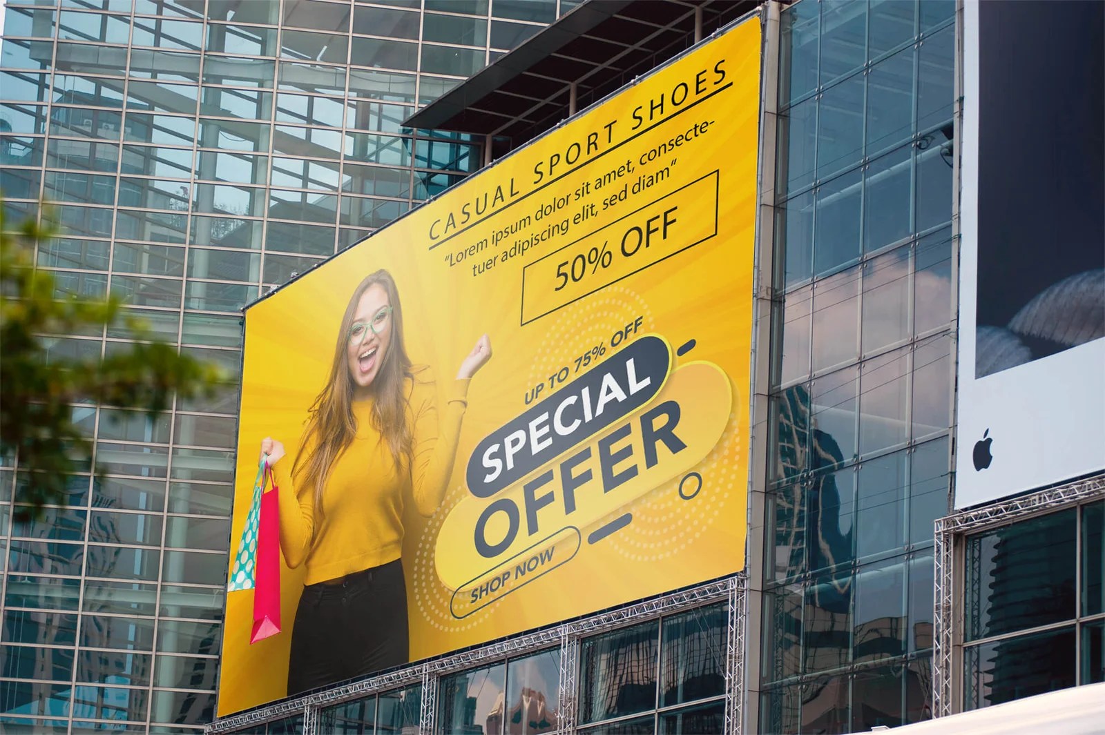 Billboard hoarding psd mockup made by ali hydar. Free Hoarding Mockup Psd Template Mockup Den