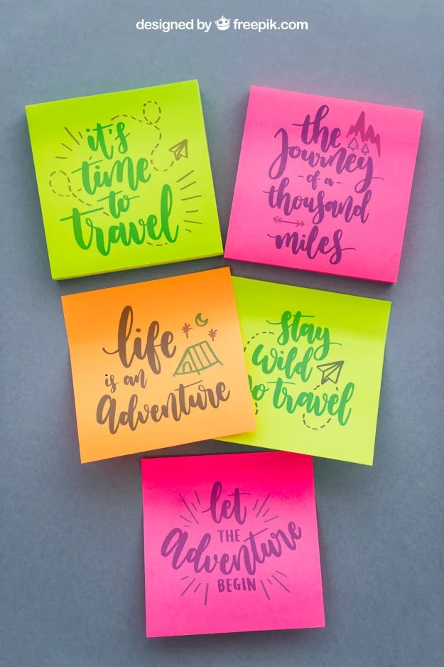 This free sticky notes is perfect for your logo design, company branding,. Free Sticky Notes Mockup 20 Creative Way To Display Msg