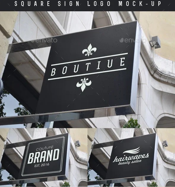 This mockup template include including 3d logo simulation, for original and . Free 40 Restaurant Sign Mockup Creative Psd Template