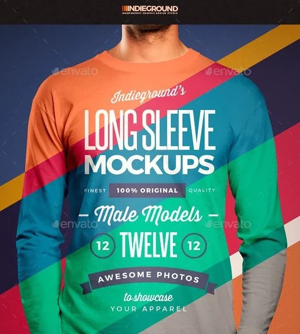 All free and premium psd mockups include smart objects for easy edit with commercial license. 26 Best Creative Free Long Sleeve Shirt Mockup Psd