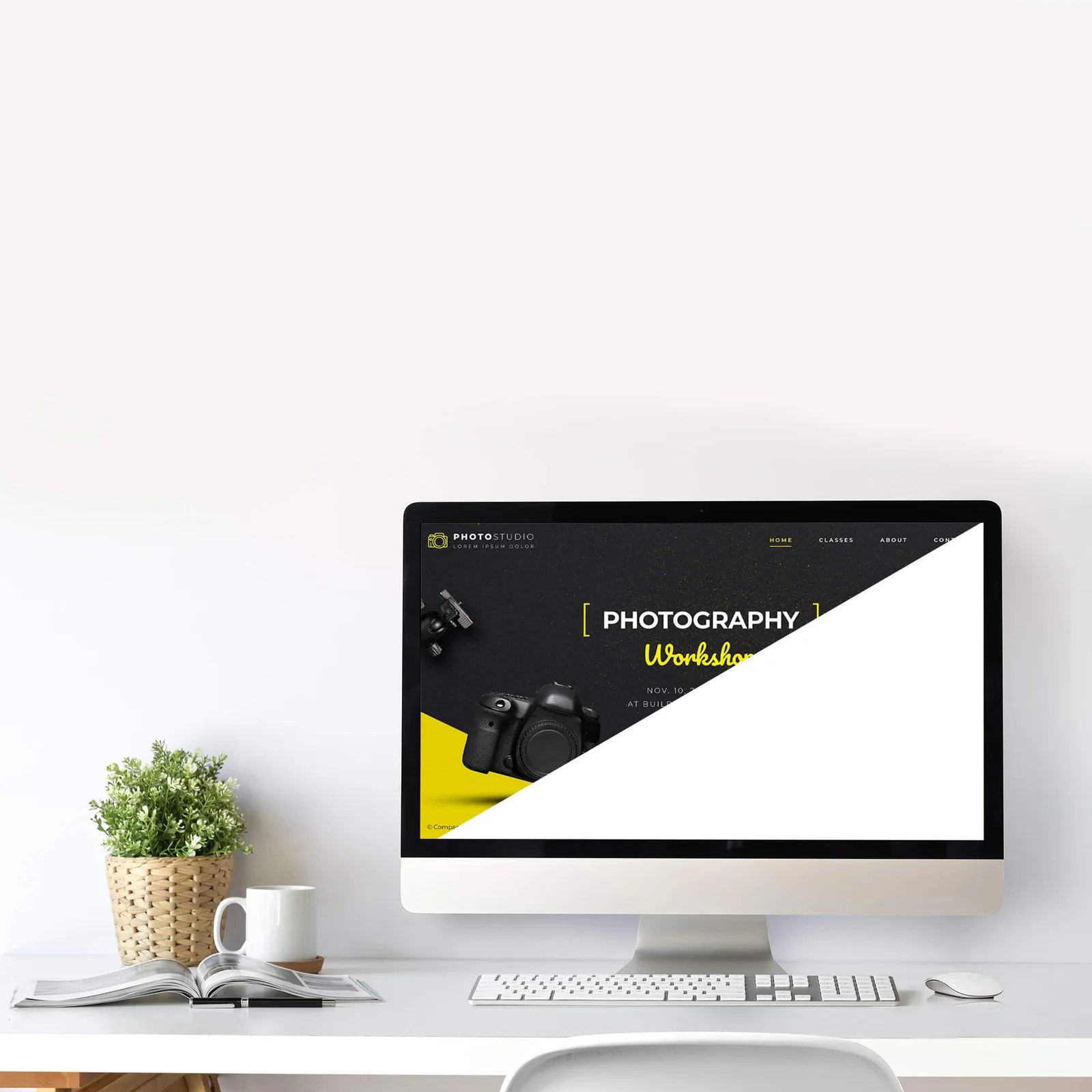 Download all 1846 “computer mockup” graphic templates unlimited times with a single envato elements subscription. Free Computer Screen Mockup Psd Template Mockup Den