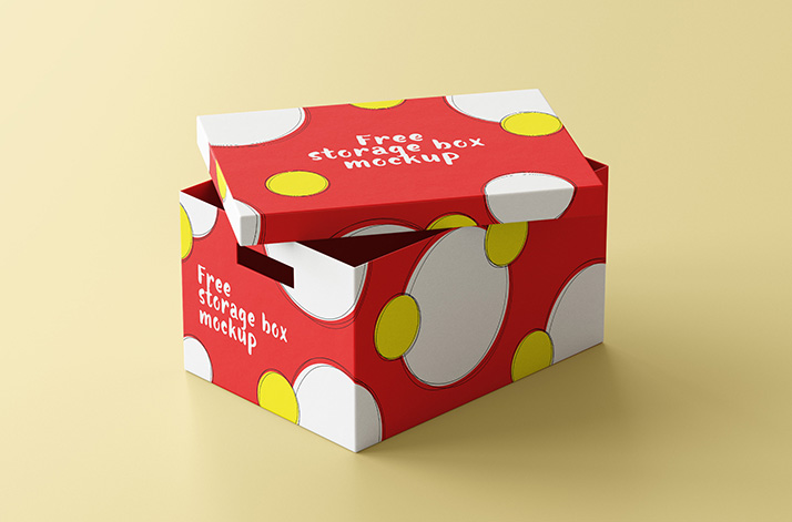 Here's the best free box mockups such as packaging box mockup, gift box mockup, pizza box mockup, square box mockup, cardboard box mockup, cake box mockup, . Free Storage Box Mockup Mockups Design