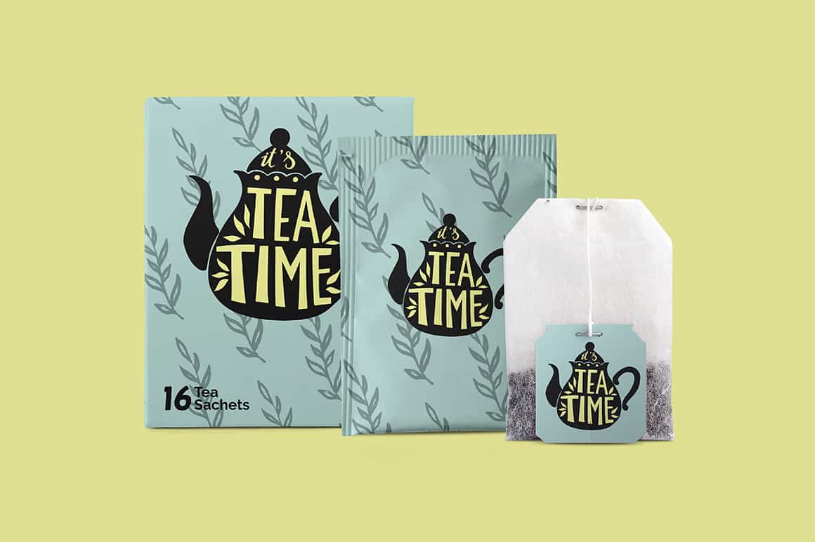 Discover 1 tea sachet design on dribbble. Tea Packaging Mockup Mockupslib