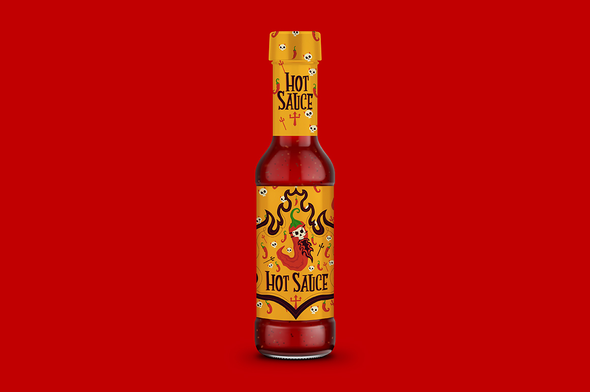 ​the spruce / julia hartbeck green or red hot sauce in mexico is often used on botanas or snacks such as chic. Hot Sauce Bottle Mockup Mockupslib