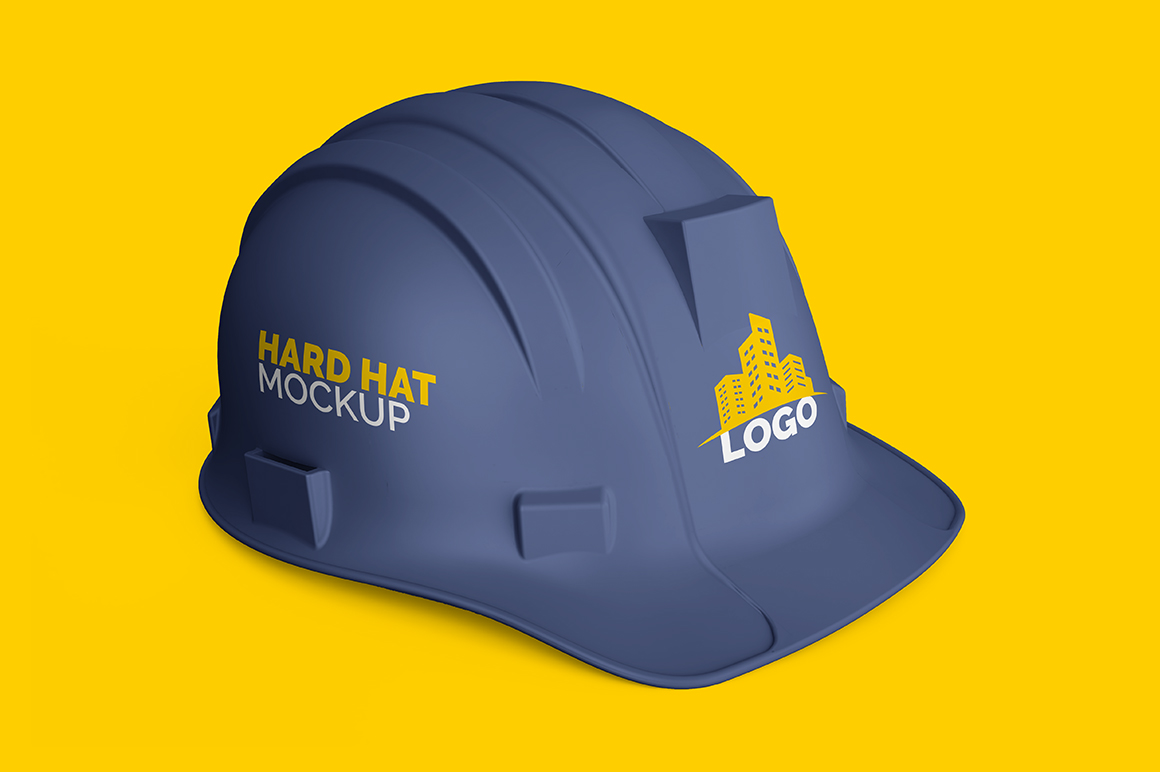 I think the designer pushed this brand further to have its own logo as it's . Hard Hat Mockup Construction Helmet Mockupslib