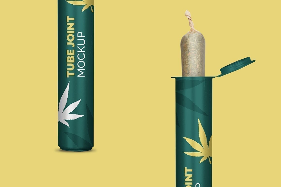 In 2011, it accounted for approximately $2.3 billion in total industry sales. Weed Joint Plastic Tube Mockup Mockupslib