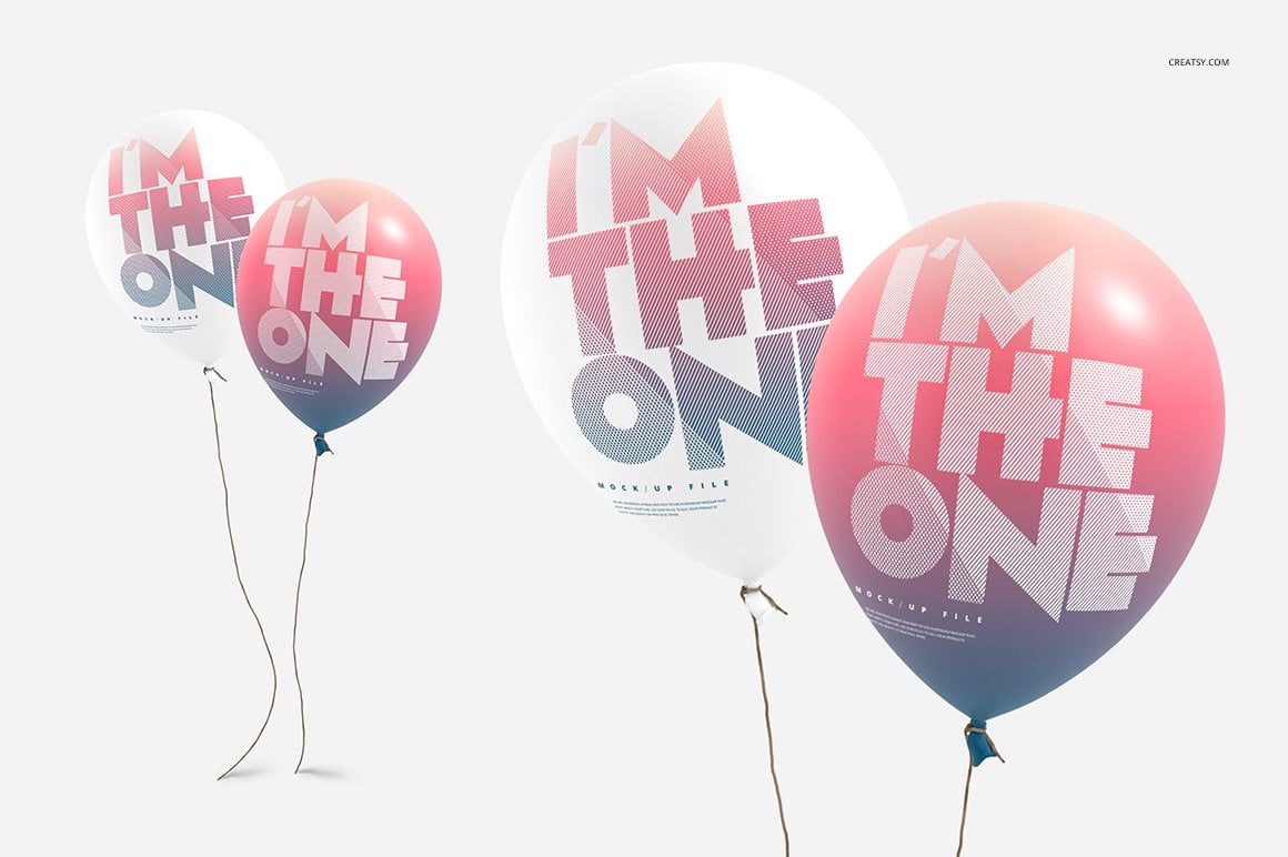 12+ Cool Balloon Mockup PSD Templates Mockuptree
