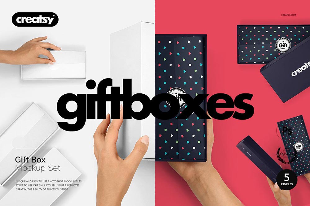 Free for commercial use high quality images you can find & download the most popular box mockup vectors on freepik. 30 Gorgeous Gift Box Mockup Psd Templates Mockuptree