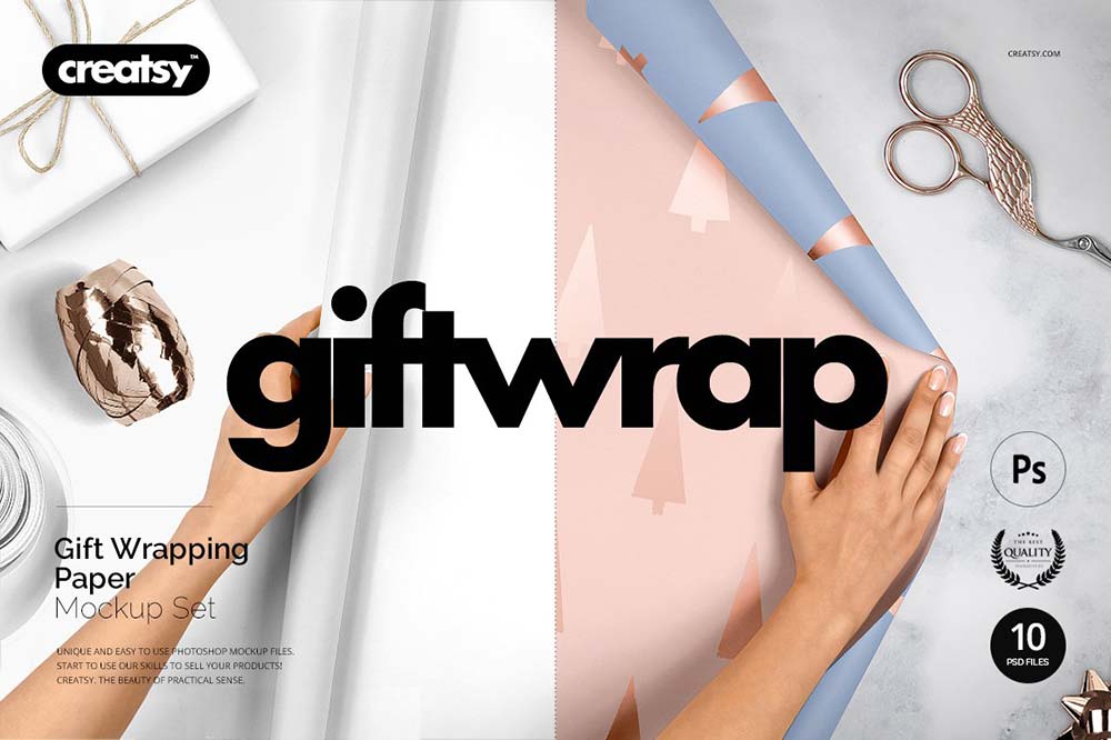 Sizes, psd file with smart object,photoshop coffee cup,mug template scrapncreations. 12 Great Wrapping Paper Mockup Psd Templates Mockuptree