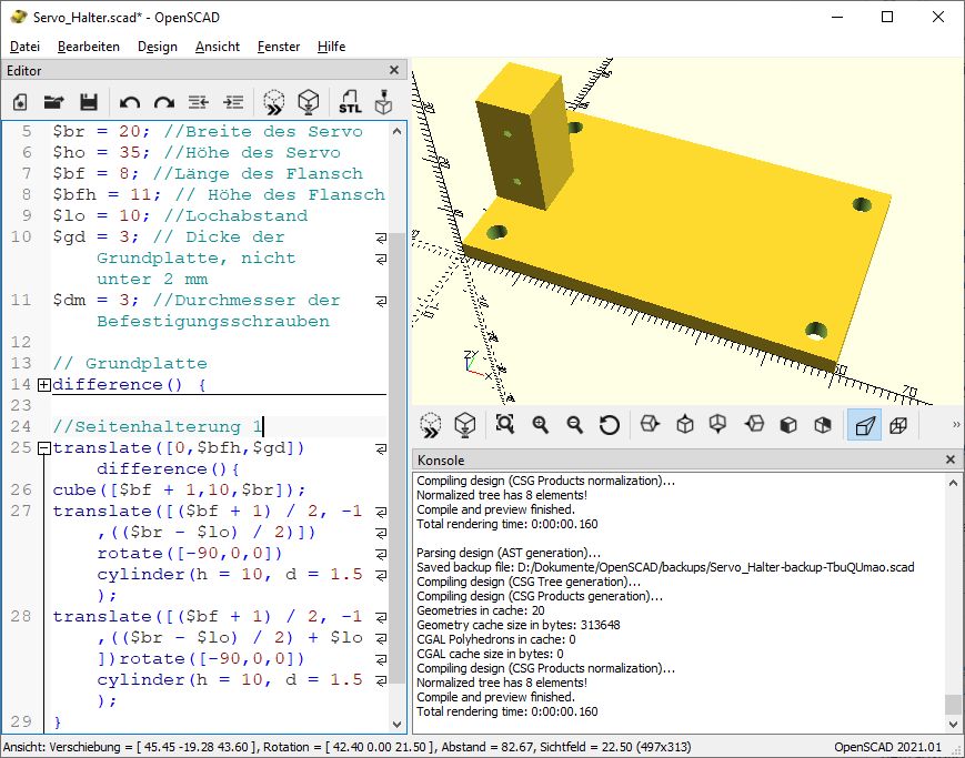 3d Konstruktion Mit Openscad Einfuhrung