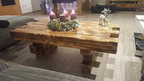 Kostenlose kleinanzeigen aus dem bereich haushalt & möbel. Balkentisch PalettenmÃ¶bel Couchtisch âAllgÃ¤uâ MASSIV