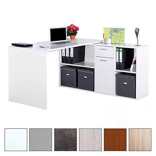 Schreibtische computertische bürotische große auswahl schnelle lieferung kostenloser versand. RICOO Schreibtisch WM081-W Holz Hell WeiÃ