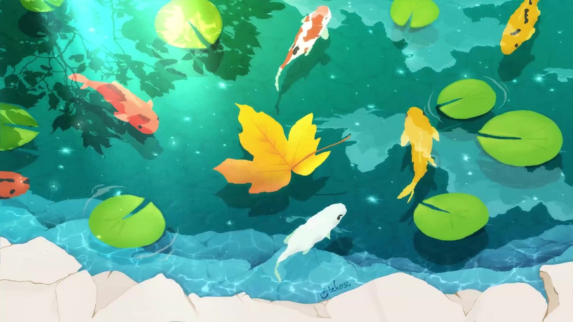 Mihoyo, i petition a genshin impact anime, honkai got one so it's only fair genshin gets one too. Koi Fish Pond Live Wallpaper - MoeWalls