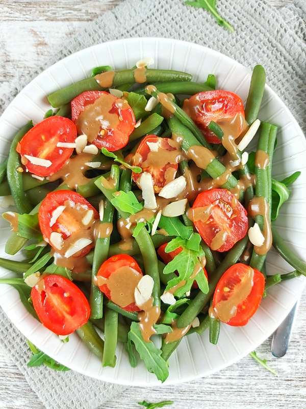 Green Bean and Tomato Salad Low Carb, GlutenFree & Vegan Recipe
