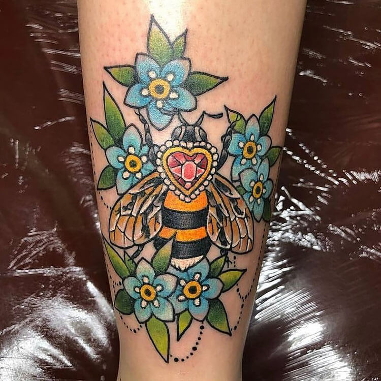 18 Bee Tattoo Design Ideas For Women - Mom's Got The Stuff 750_x_750_jpg