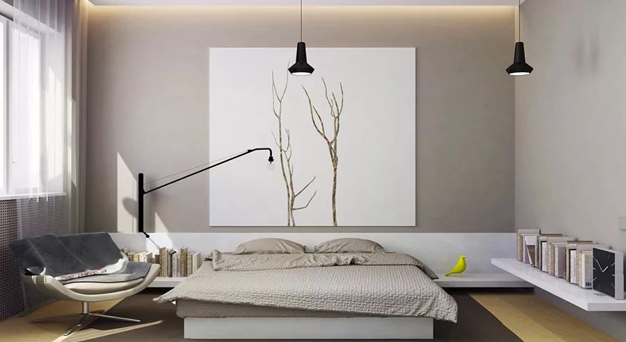 Camera da letto stile moderno in noce chiaro, composta da: Camere da Letto Minimal: 50 Idee di Arredamento Essenziale | MondoDesign.it