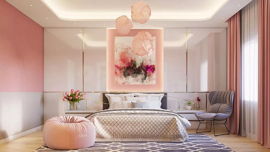 Gli armadi su misura vengono realizzati sia con linee contemporanee che classiche con una gamma di accessori originali e di qualitã , configurandoli con . Camera da Letto Rosa: 45 Idee di Arredamento Originali